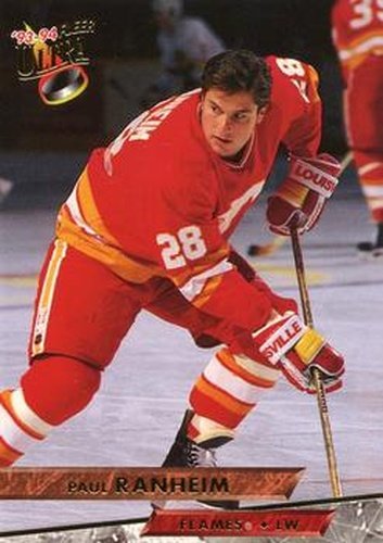 #286 Paul Ranheim - Calgary Flames - 1993-94 Ultra Hockey