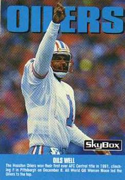 #286 Warren Moon - Houston Oilers - 1992 SkyBox Impact Football