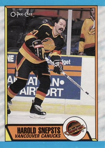 #286 Harold Snepsts - Vancouver Canucks - 1989-90 O-Pee-Chee Hockey