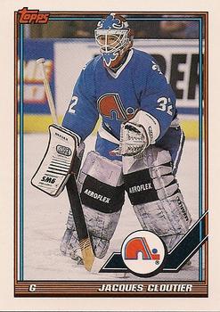 #286 Jacques Cloutier - Quebec Nordiques - 1991-92 Topps Hockey