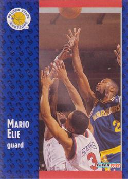 #286 Mario Elie - Golden State Warriors - 1991-92 Fleer Basketball