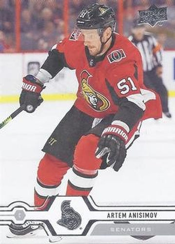 #286 Artem Anisimov - Ottawa Senators - 2019-20 Upper Deck Hockey