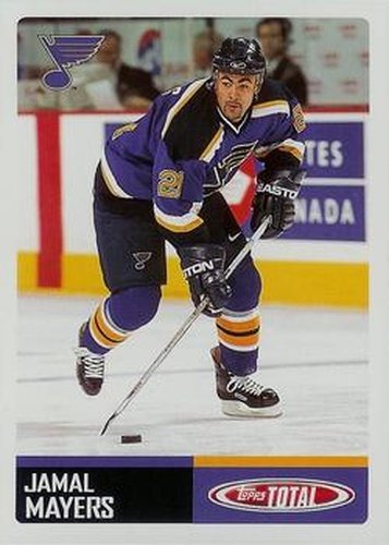 #286 Jamal Mayers - St. Louis Blues - 2002-03 Topps Total Hockey
