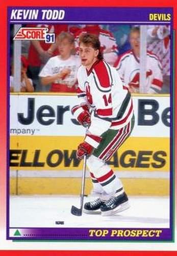 #287 Kevin Todd - New Jersey Devils - 1991-92 Score Canadian Hockey