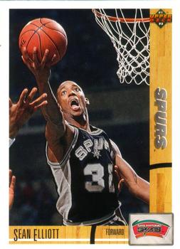 #287 Sean Elliott - San Antonio Spurs - 1991-92 Upper Deck Basketball