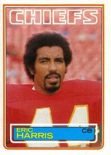 #287 Eric Harris - Kansas City Chiefs - 1983 Topps Football