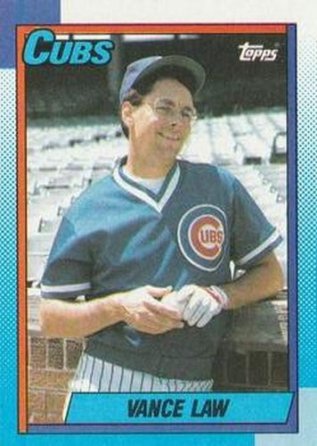 #287 Vance Law - Chicago Cubs - 1990 Topps Baseball