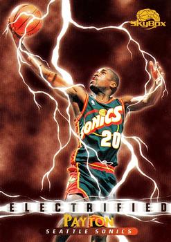 #287 Gary Payton - Seattle SuperSonics - 1995-96 SkyBox Premium Basketball