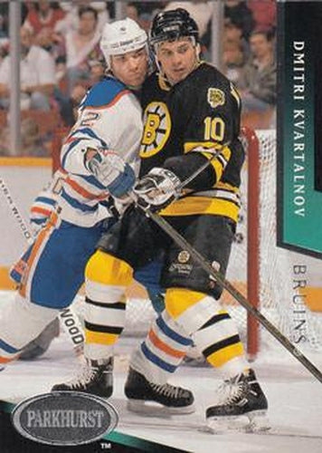 #287 Dmitri Kvartalnov - Boston Bruins - 1993-94 Parkhurst Hockey