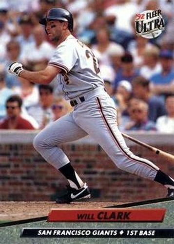 #287 Will Clark - San Francisco Giants - 1992 Ultra Baseball