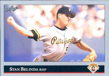 #287 Stan Belinda - Pittsburgh Pirates - 1992 Leaf Baseball