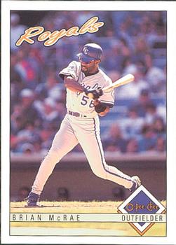 #287 Brian McRae - Kansas City Royals - 1993 O-Pee-Chee Baseball