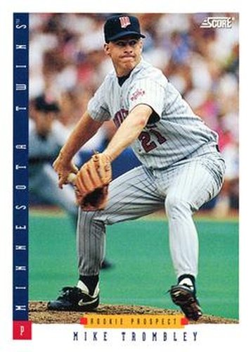 #287 Mike Trombley - Minnesota Twins - 1993 Score Baseball