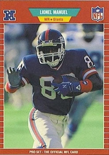 #287 Lionel Manuel - New York Giants - 1989 Pro Set Football
