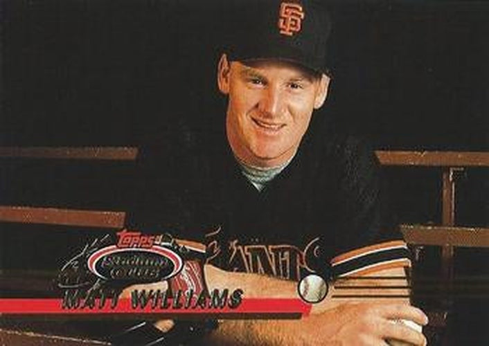 #287 Matt Williams - San Francisco Giants - 1993 Stadium Club Baseball