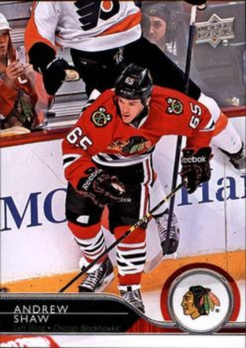 #287 Andrew Shaw - Chicago Blackhawks - 2014-15 Upper Deck Hockey