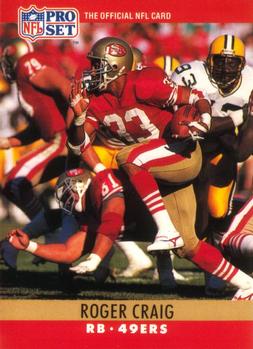 #287 Roger Craig - San Francisco 49ers - 1990 Pro Set Football