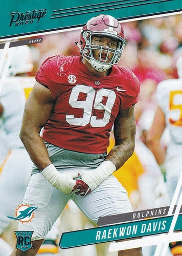 #287 Raekwon Davis - Miami Dolphins - 2020 Panini Prestige Football