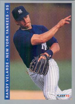 #287 Randy Velarde - New York Yankees - 1993 Fleer Baseball
