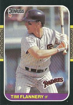 #287 Tim Flannery - San Diego Padres - 1987 Donruss Baseball