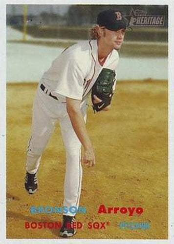 #287 Bronson Arroyo - Boston Red Sox - 2006 Topps Heritage Baseball
