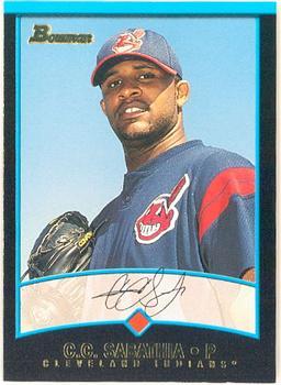 #287 C.C. Sabathia - Cleveland Indians - 2001 Bowman Baseball
