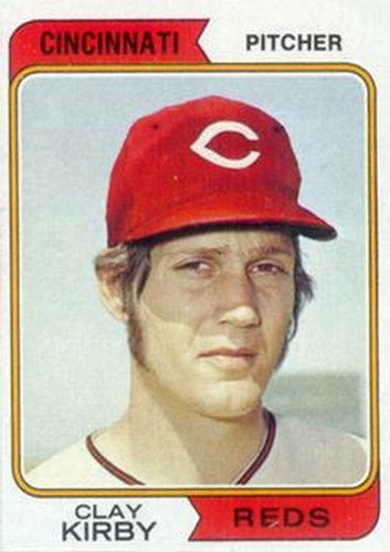 #287 Clay Kirby - Cincinnati Reds - 1974 Topps Baseball