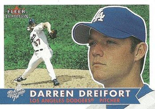#287 Darren Dreifort - Los Angeles Dodgers - 2001 Fleer Tradition Baseball