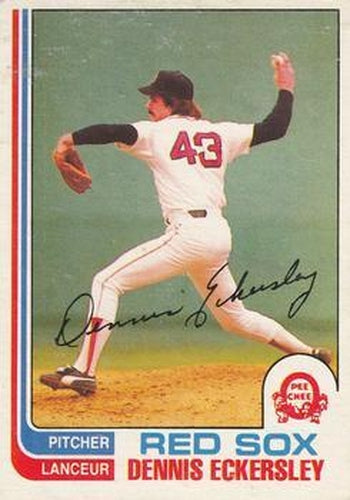 #287 Dennis Eckersley - Boston Red Sox - 1982 O-Pee-Chee Baseball