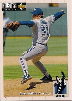#287 Duane Ward - Toronto Blue Jays - 1994 Collector's Choice Baseball