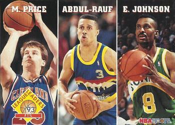 #287 FT Mark Price / Mahmoud Abdul-Rauf / Eddie Johnson - Cleveland Cavaliers / Denver Nuggets / Seattle Supersonics - 1993-94 Hoops Basketball
