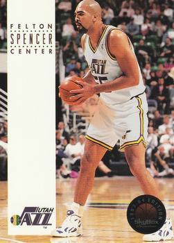 #287 Felton Spencer - Utah Jazz - 1993-94 SkyBox Premium Basketball