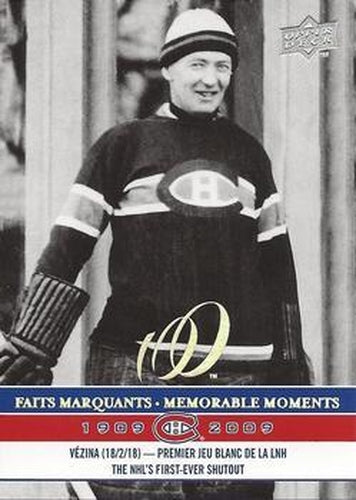 #287 Georges Vezina - Montreal Canadiens - 2008-09 Upper Deck Montreal Canadiens Centennial Hockey