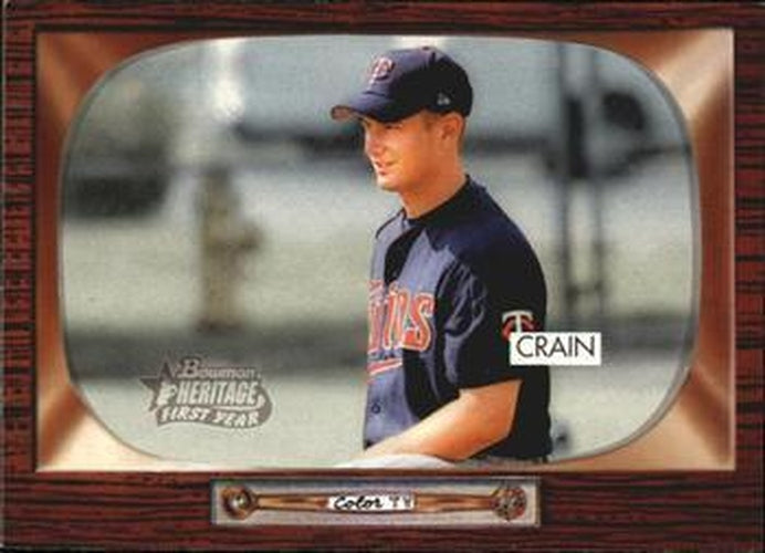 #287 Jesse Crain - Minnesota Twins - 2004 Bowman Heritage Baseball