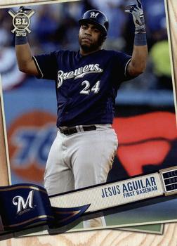 #287 Jesus Aguilar - Milwaukee Brewers - 2019 Topps Big League Baseball