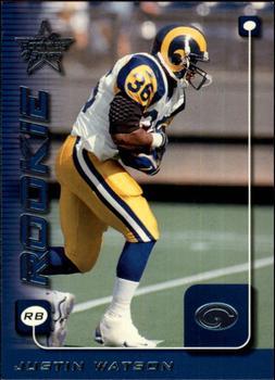 #287 Justin Watson - St. Louis Rams - 1999 Leaf Rookies & Stars Football