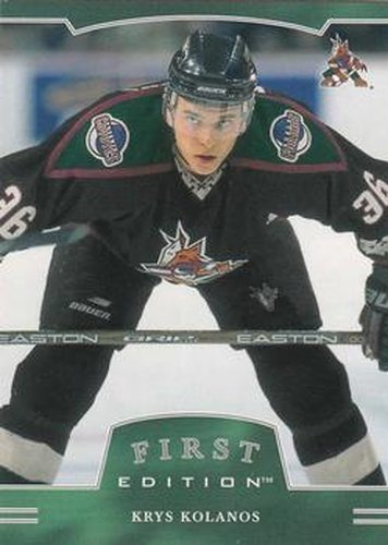 #287 Krys Kolanos - Phoenix Coyotes - 2002-03 Be a Player First Edition Hockey