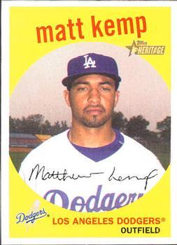 #287 Matt Kemp - Los Angeles Dodgers - 2008 Topps Heritage Baseball