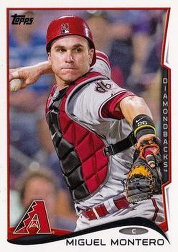 #287 Miguel Montero - Arizona Diamondbacks - 2014 Topps Baseball