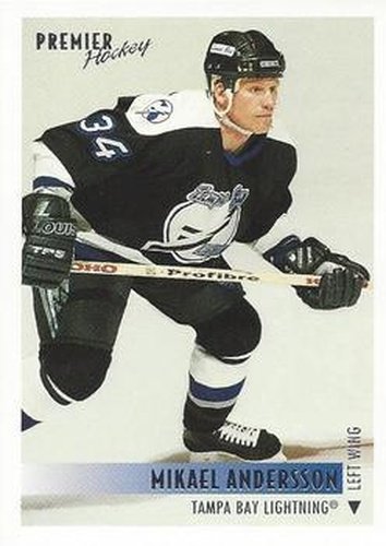 #287 Mikael Andersson - Tampa Bay Lightning - 1994-95 Topps Premier Hockey