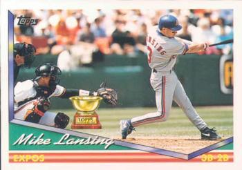 #287 Mike Lansing - Montreal Expos - 1994 Topps Baseball