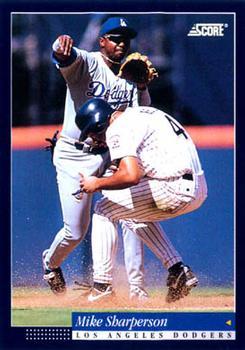 #287 Mike Sharperson - Los Angeles Dodgers -1994 Score Baseball