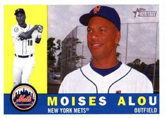 #287 Moises Alou - New York Mets - 2009 Topps Heritage Baseball
