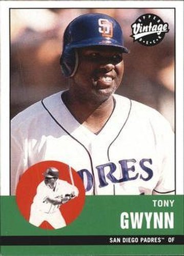 #287 Tony Gwynn - San Diego Padres - 2001 Upper Deck Vintage Baseball