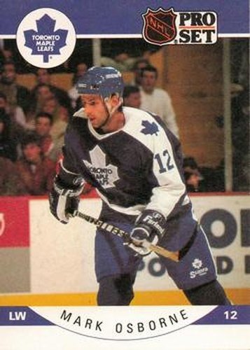 #287 Mark Osborne - Toronto Maple Leafs - 1990-91 Pro Set Hockey