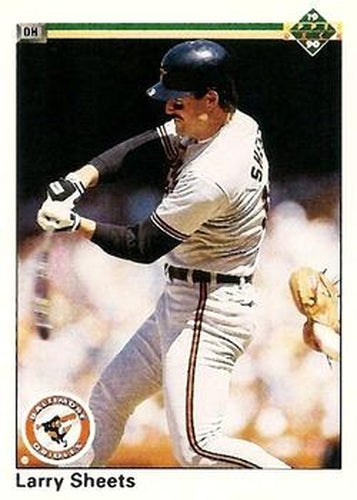 #287 Larry Sheets - Baltimore Orioles - 1990 Upper Deck Baseball