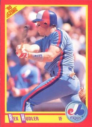 #287 Rex Hudler - Montreal Expos - 1990 Score Baseball