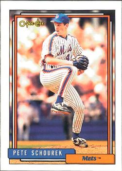 #287 Pete Schourek - New York Mets - 1992 O-Pee-Chee Baseball
