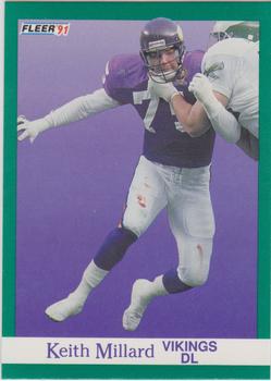 #287 Keith Millard - Minnesota Vikings - 1991 Fleer Football