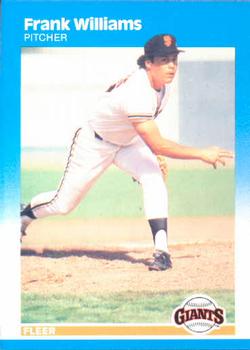 #287 Frank Williams - San Francisco Giants - 1987 Fleer Baseball